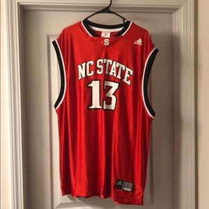 NC State Basketball Jersey Adidas Sz L